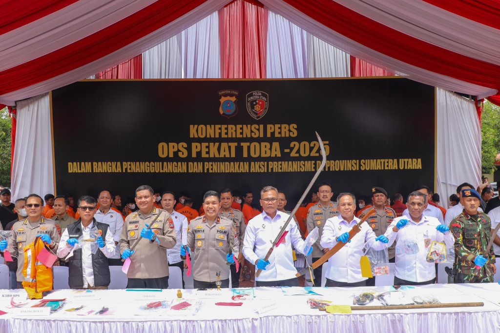 Operasi Pekat Toba2025 Berakhir, Polda Sumut Berantas 1.153 Kasus Premanisme