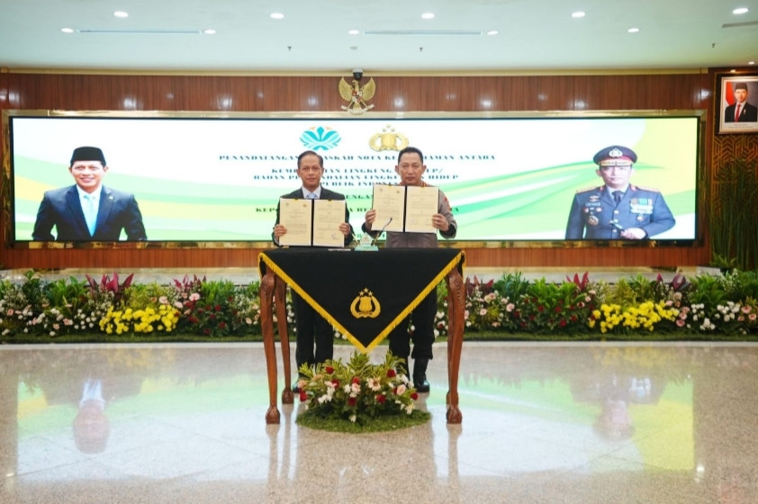 Kapolri dan Menteri LHK Teken MoU, Komitmen Jaga Kualitas Lingkungan Hidup Jadi Lebih Baik