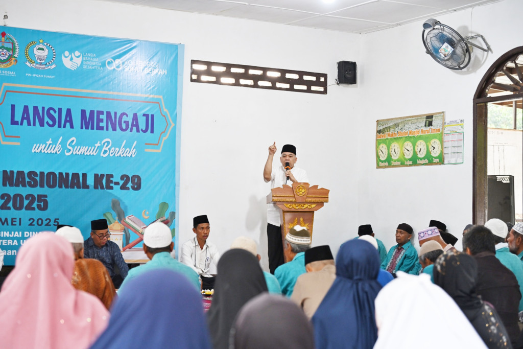 Hari Lansia Tingkat Nasional ke-29 Tahun, Pemprov Gelar Lansia Mengaji untuk Sumut Berkah